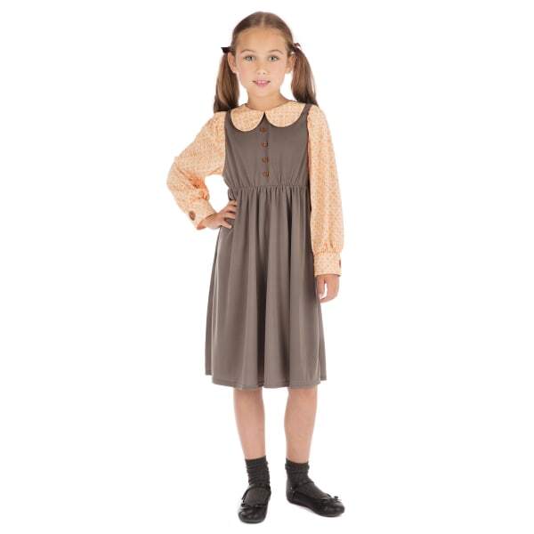 Bristol Novelty Girls Victorian Schoolgirl Costume (M)