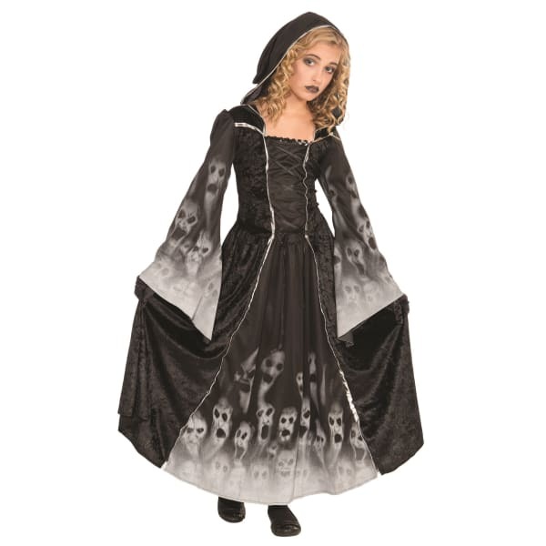 Girls Forgotten Souls Hooded Dress Costume (L)