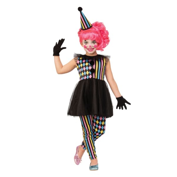 Bristol Novelty ren/Kids Quarter Sawn Clown Girl Costume (S)