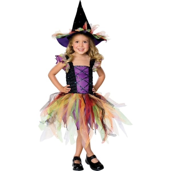 Bristol Novelty Kids Witch Glitter Costume (M)