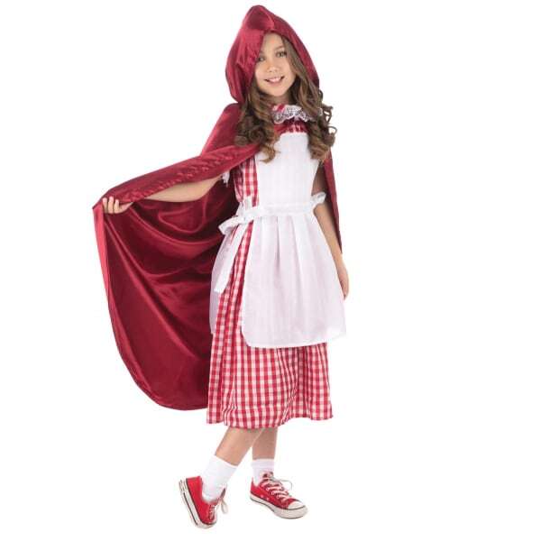 Bristol Novelty Girls Classic Red Riding Hood Costume (XL)