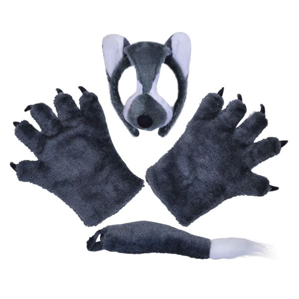 Bristol Novelty Kids/ren Unisex Three Piece Wolf Costume