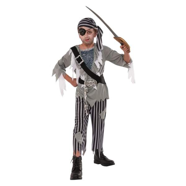 Boys Pirate Ghost Halloween Costume (3-4 Years)