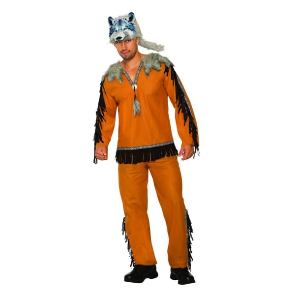 Adults Wolf Spirit Costume And Mask (42in chest)