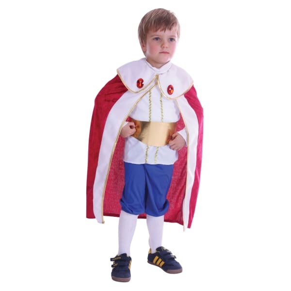 Bristol Novelty Kids King Robe And Shorts Costume