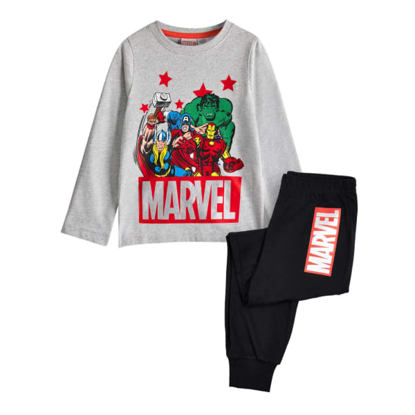 Marvel Avengers Boys Printed Long Pyjama Set (7-8 Years)