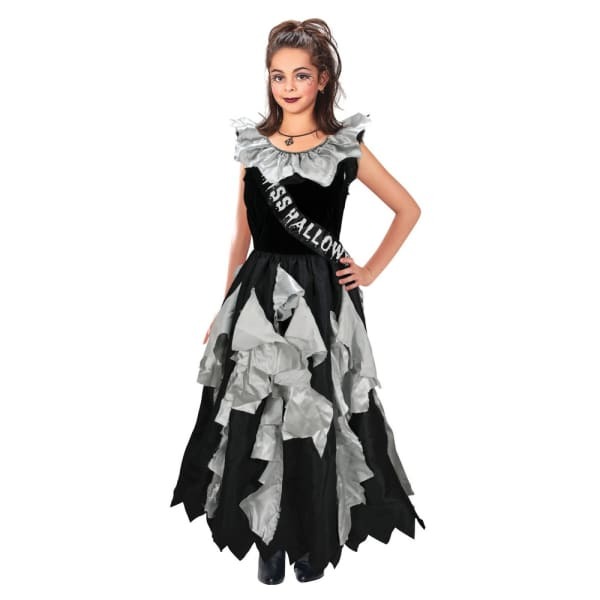 Bristol Novelty Girls Zombie Prom Queen Dress (8-10 Years)