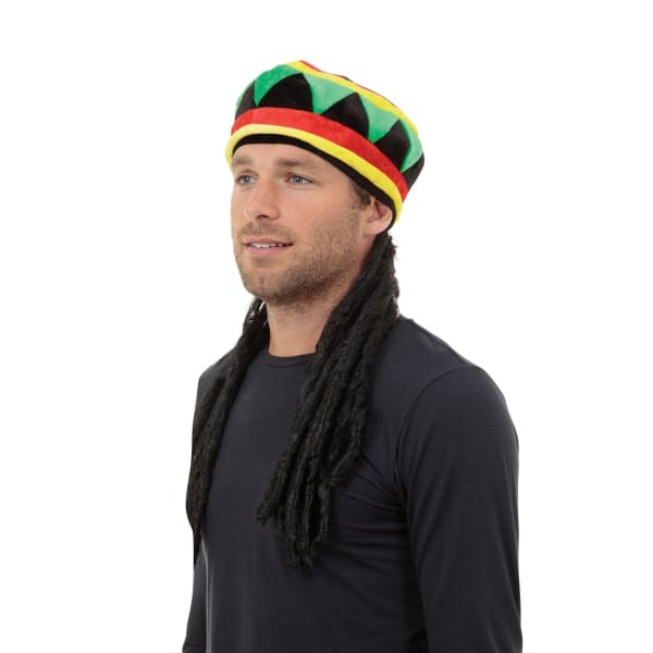 Bristol Novelty Adults Rastacap And Hair