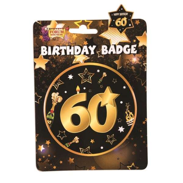 Bristol Novelty 60th Birthday Badge