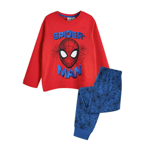 Spider-Man Boys Printed Long Pyjama Set (5-6 Years)