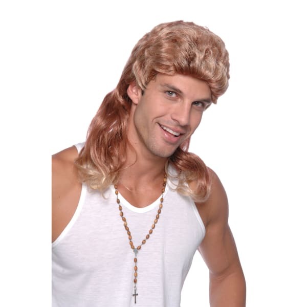 Bristol Novelty Mens Two Tone Mullet Wig