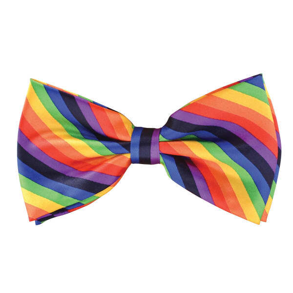 Bristol Novelty Rainbow Coloured Bow Tie