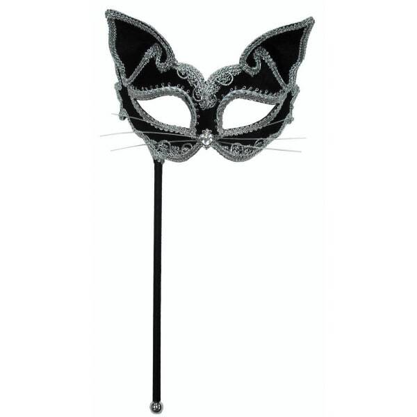 Bristol Novelty Adults Cat Mask On Stick