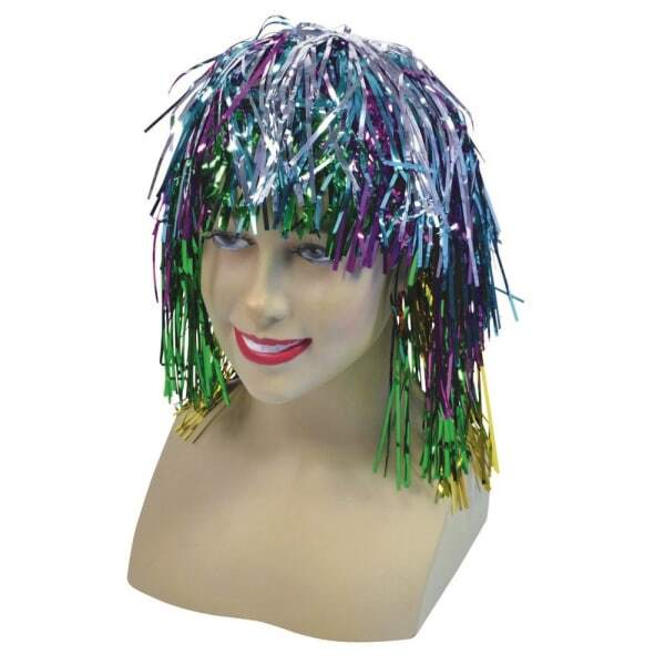 Bristol Novelty Unisex Tinsel Wig