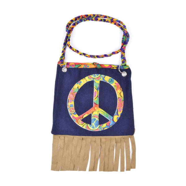 Bristol Novelty Peace Symbol Hippie Handbag