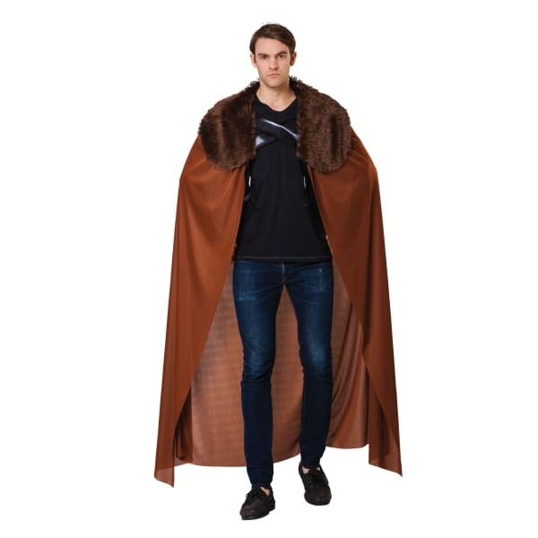 Bristol Novelty Mens Faux Fur Collar Cape