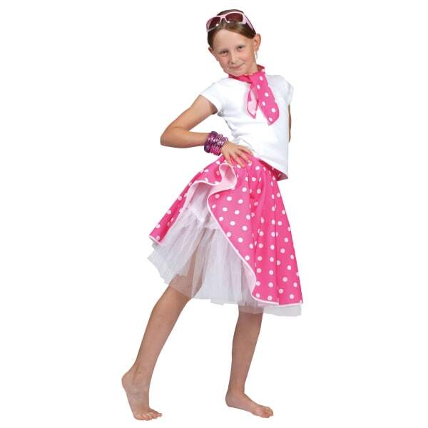 Bristol Novelty rens Girls Rock N Roll Skirt Set