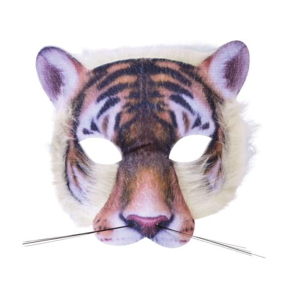 Bristol Novelty Unisex Realistic Fur Tiger Face Mask