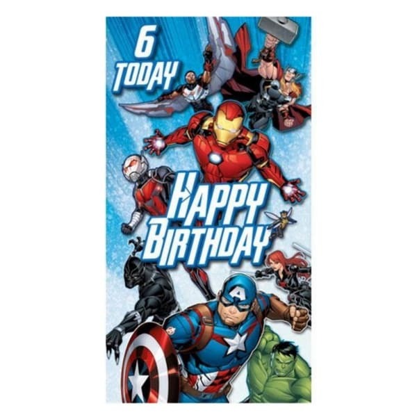 Avengers 6 Today Happy Birthday Card