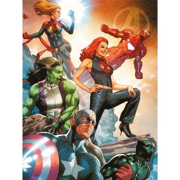 Avengers Dawn Of Battle Framed Canvas Print (80cm x 60cm)