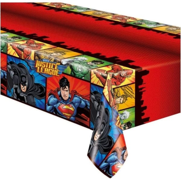 Justice League Plastic Rectangular Party Table Cover