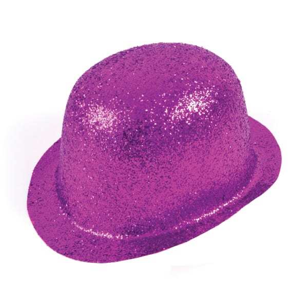 Bristol Novelty Adults Glitter Plastic Bowler