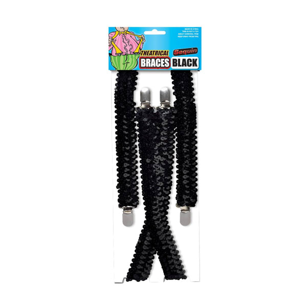 Bristol Novelty Adults Sequin Braces