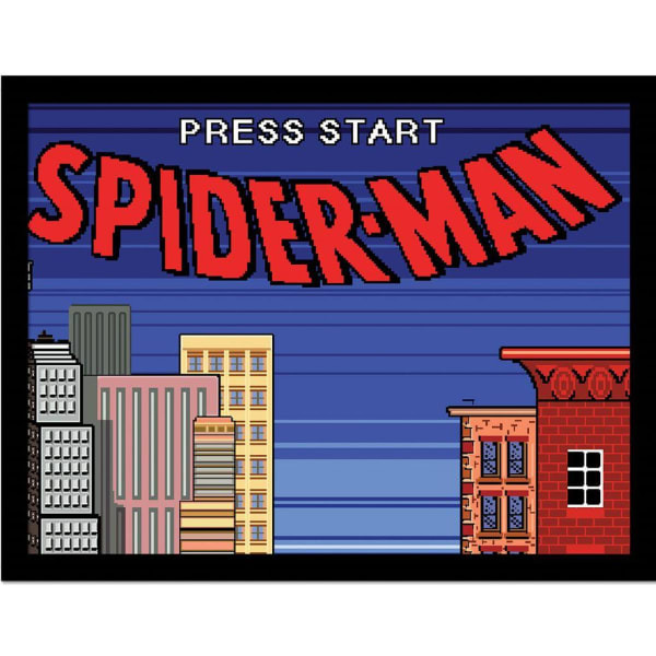 Spider-Man Press Start Framed Poster (30cm x 40cm)