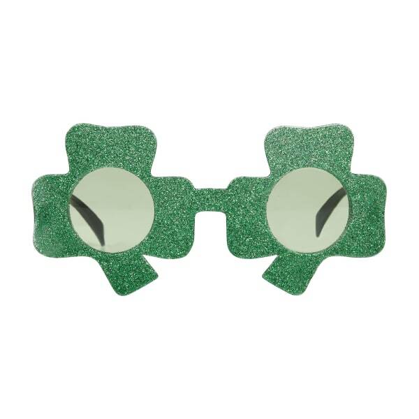 Bristol Novelty Unisex Clover Shaped Irish Glasses