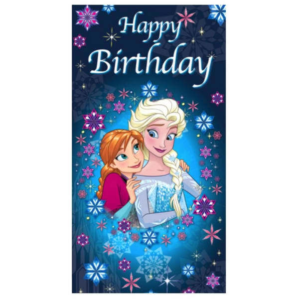 Frozen Anna And Elsa Birthday Card