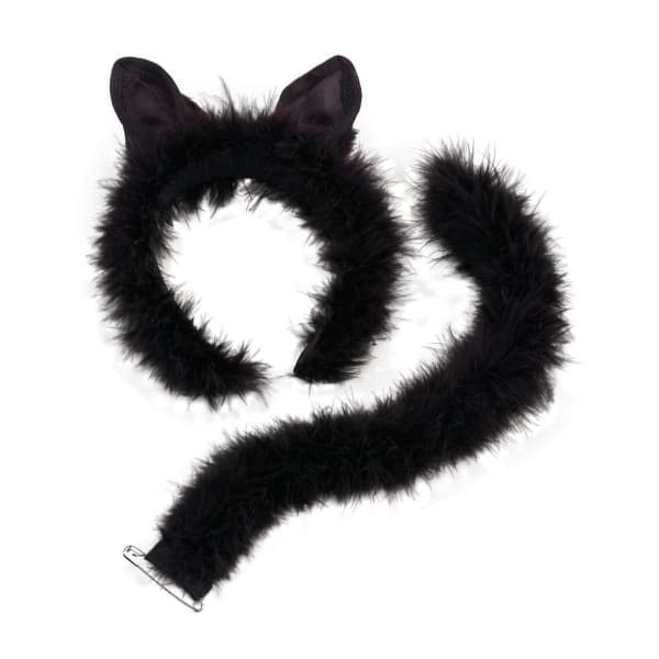 Bristol Novelty Adults Marabou Cat Set