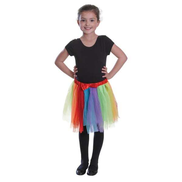 Bristol Novelty Girls Rainbow Tutu