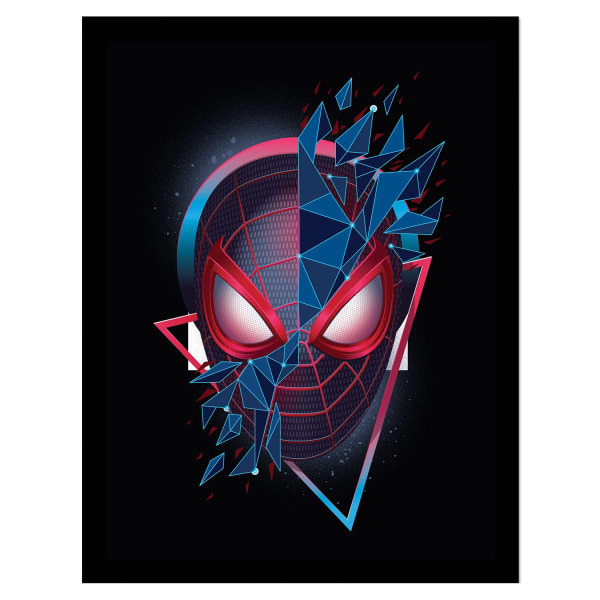 Spider-Man Geometric Framed Poster (40cm x 30cm)