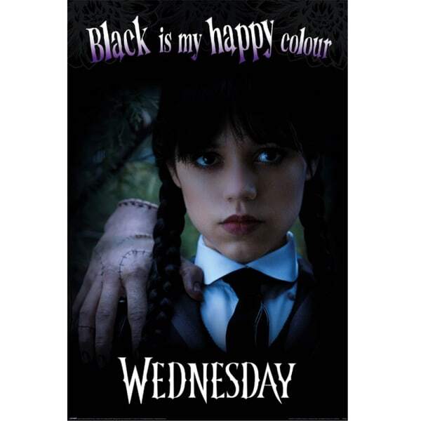 Wednesday Black Is My Happy Colour Poster