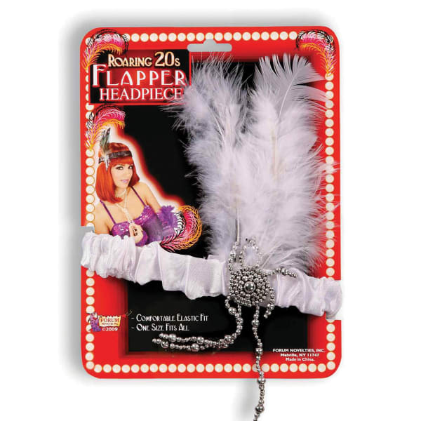 Bristol Novelty Adults Feathered Flapper Headband