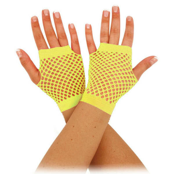 Bristol Novelty Adults Short Fishnet Gloves (1 Pair)