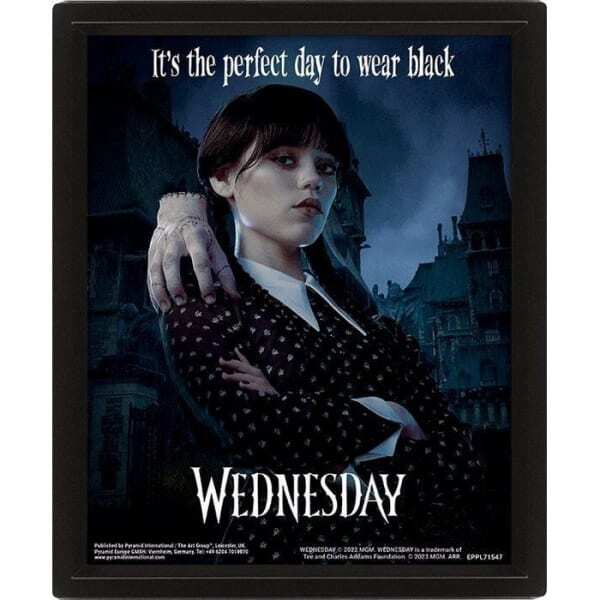 Wednesday It´s The Perfect Day To Wear Black 3D Poster