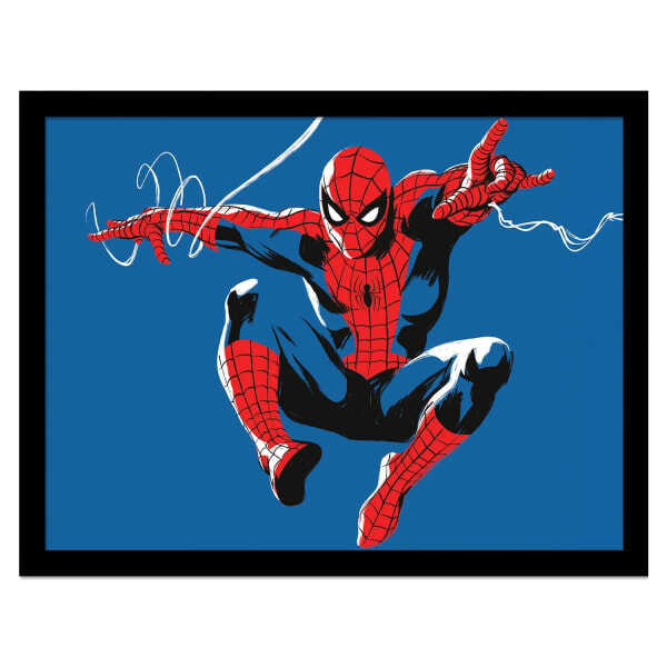 Spider-Man Web Lines Landscape Framed Poster (30cm x 40cm)