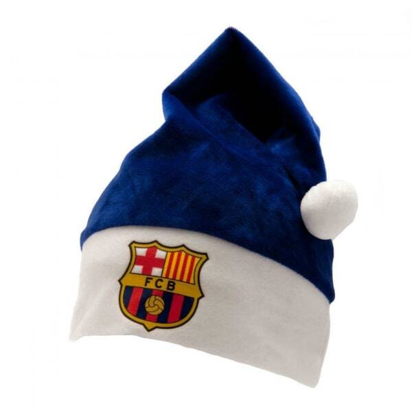 FC Barcelona Santa Claus Hat