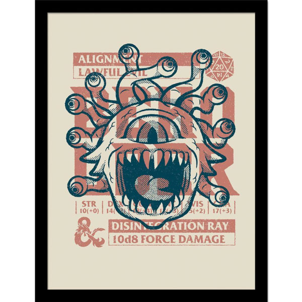 Dungeons & Dragons Lawful Evil Framed Poster (40cm x 30cm)