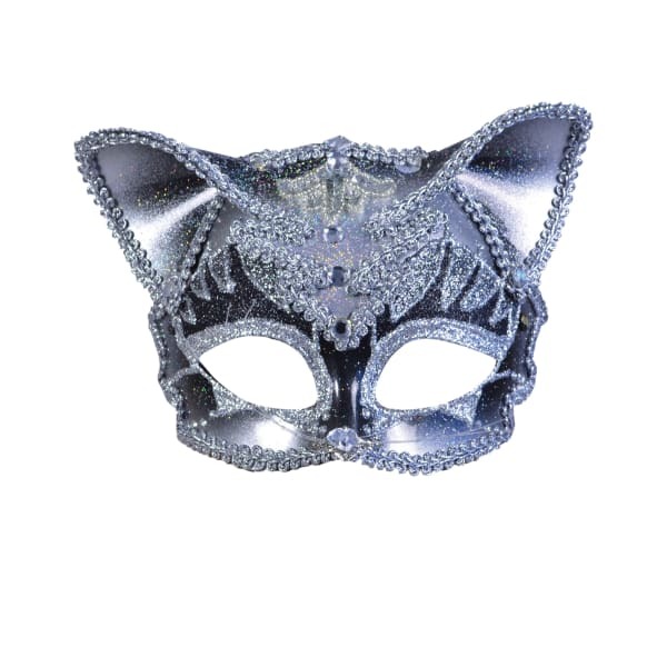 Bristol Novelty Adults Jewelled Cat Mask