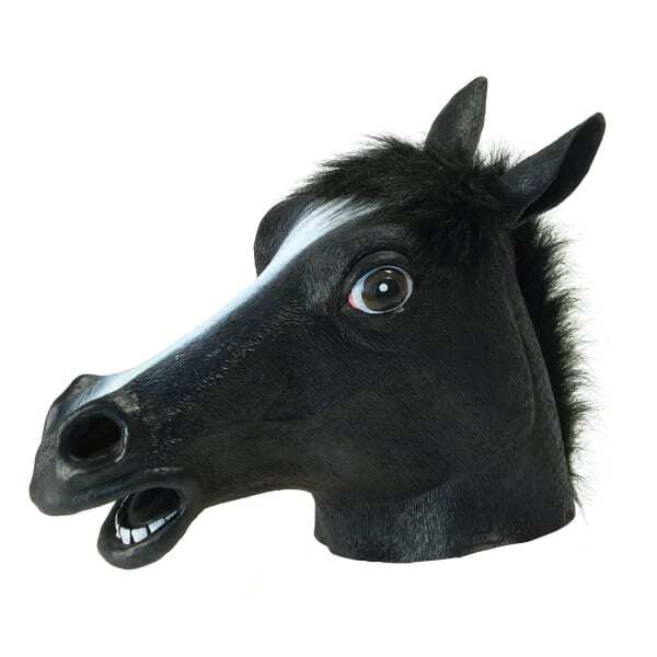 Bristol Novelty Unisex Horse Rubber Head Mask