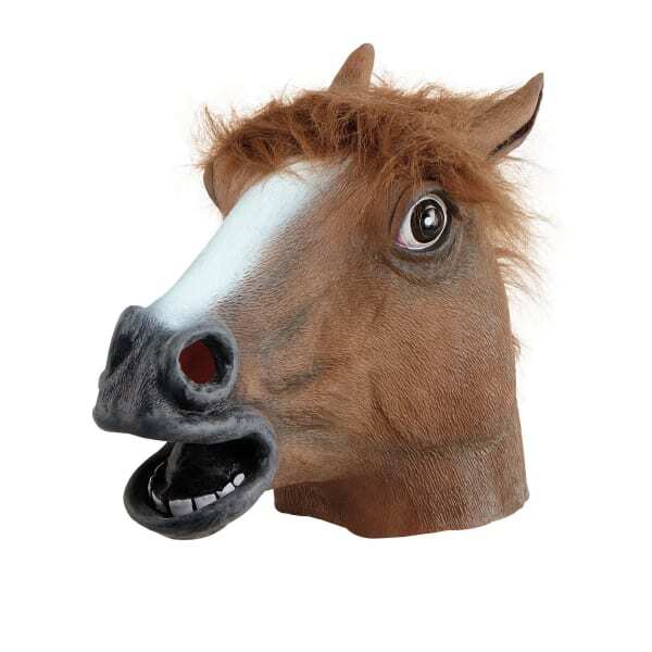 Bristol Novelty Unisex Horse Rubber Head Mask