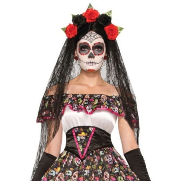 Bristol Novelty Day of the Dead Veil