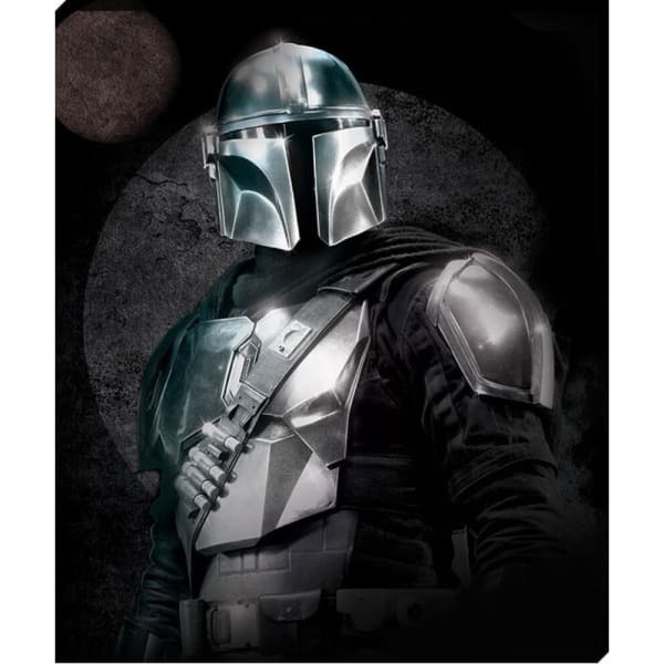 Star Wars: The Mandalorian Circle Canvas Print (40cm x 50cm)