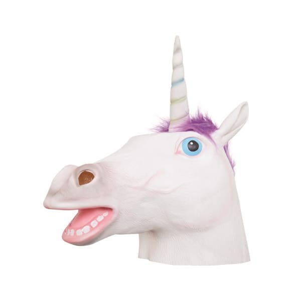 Bristol Novelty Adults Latex Unicorn Mask