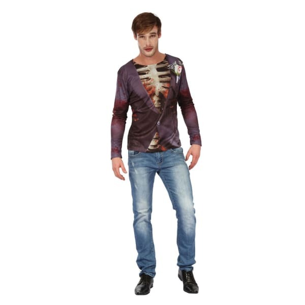 Bristol Novelty Mens Zombie Bridegroom 3D Print T-Shirt