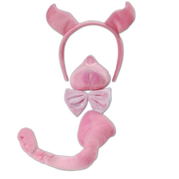 Unisex Pig Fancy Dress Accessories Set With Sound