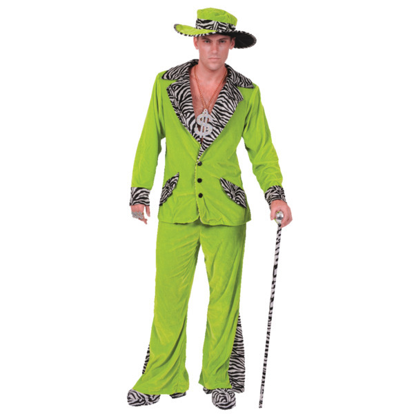 Orion Costumes Adult Green Pimp Medium