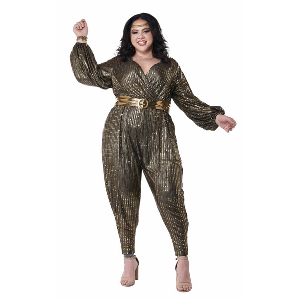 California Costumes Womens Gold Disco Queen Plus Size XXXL